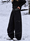 Pantalon de snowboard cargo utilitaire Techline pour femme, inspiré des vêtements de travail – Coupe ample et freestyle