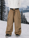 Pantalon de snowboard cargo utilitaire Techline pour homme, inspiré des vêtements de travail – Coupe ample et freestyle