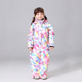 Combinaisons de ski une pièce pour filles, style hivernal, combinaisons de neige