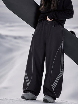Pantalon de snowboard ample et réfléchissant Nightline Park Rider pour femme