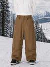 Pantalon de snowboard cargo utilitaire UrbanCraft pour homme, à double genouillère et empiècements renforcés par rivets
