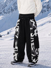 Pantalon de snowboard extra ample à blocs de couleurs réfléchissants Wild Motion pour homme