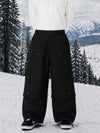 Pantalon de snowboard cargo utilitaire UrbanCraft pour homme, à double genouillère et empiècements renforcés par rivets