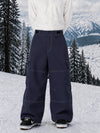 Pantalon de snowboard cargo ample à coutures épaisses pour homme, style utilitaire Wild Soul Crew