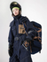 Combinaison de ski une pièce en denim à empiècements Vector Nebula pour femme