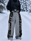 Pantalon de snowboard extra ample à blocs de couleurs réfléchissants Wild Motion pour femme