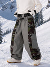 Pantalon de snowboard extra ample à blocs de couleurs réfléchissants Wild Motion pour homme