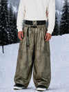 Pantalon de snowboard ample OG pour homme, style urbain, inspiré des vêtements de travail, avec rivets apparents et coupe large.
