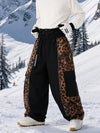 Pantalon de snowboard extra ample à blocs de couleurs réfléchissants Wild Motion pour homme