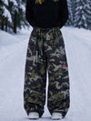 Pantalon de snowboard cargo ample et extensible pour femme, style freestyle, en tissu Techline utilitaire et résistant.