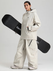Combinaisons de ski amples Gsou Snow pour femmes, style montagne durable