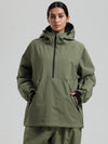 Veste anorak de snowboard Gsou Snow pour femme, résistante et au style urbain.