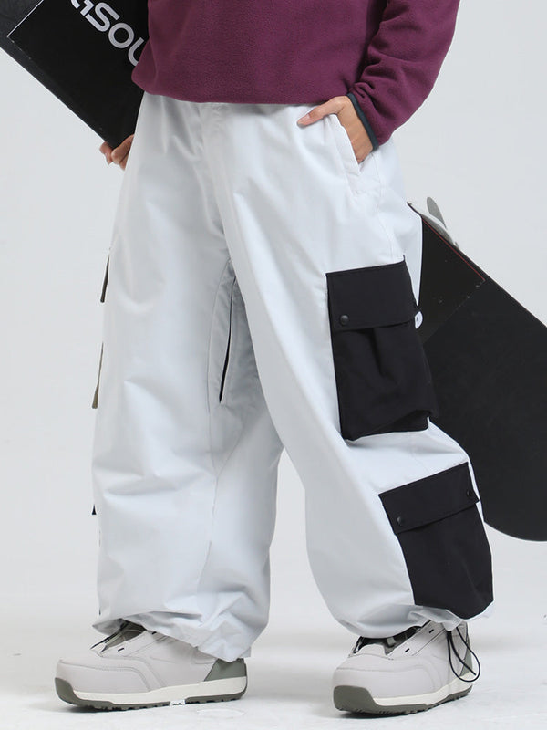 Women's Gsou Snow Powder Chaser Loose and Oversized Snowboard Pants