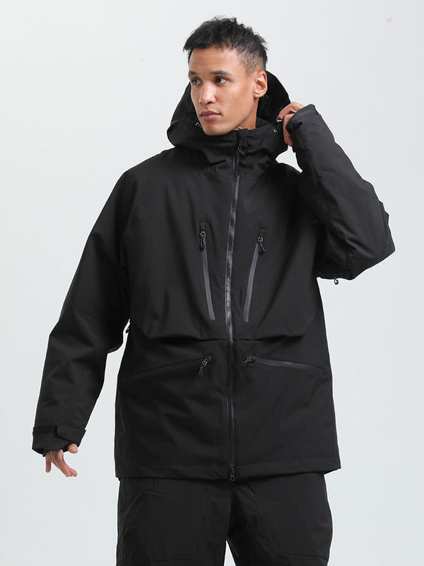Veste de ski cargo multifonctionnelle Gsou Snow pour homme, résistante et durable.