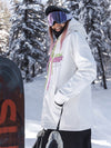 Sweat à capuche ample de snowboard Nandn Mountain Chill Out pour femme