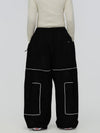 Pantalon de snowboard ample Park Rider Nightline pour femme, poches cargo et détails réfléchissants