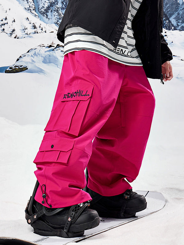 Pantalon de ski ample cargo RenChill Mountain PowderRush pour femme