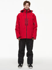 Combinaisons de ski thermiques coupe-vent pour hommes, avec salopette, pour la montagne hors-piste