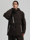 Veste de ski cargo fonctionnelle et résistante Gsou Snow pour femme, idéale pour la montagne.