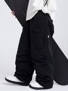 Pantalon de ski ample pour femme, style expédition en montagne, avec poches cargo latérales
