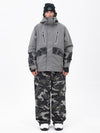 Ensemble de ski Chillform pour homme, camouflage réfléchissant – Veste Glow Trail et pantalon de ski ample