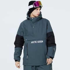 Veste anorak SnowCrest FrostTrek à demi-zip pour homme