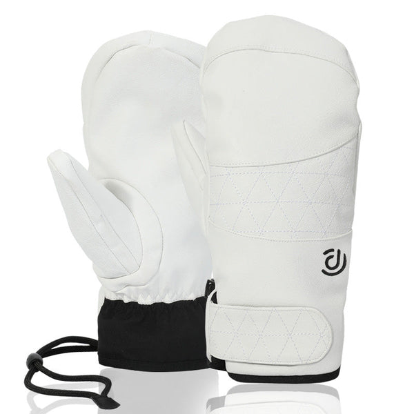 Moufles de neige thermiques en cuir SnowTrail pour femmes, conçues pour les conditions climatiques extrêmes