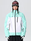 Veste de ski ample Searipe rétro pour femme, color block