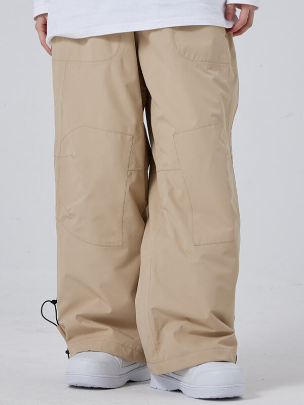 Pantalon de snowboard cargo super ample Dook Snow pour homme