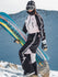 Ensemble salopette et manteau de ski John Snow Nordic Chic taille haute pour femme