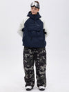 Ensemble veste bomber et pantalon ample pour femme, motif camouflage montagne freestyle