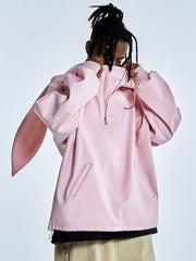 Sweat à capuche unisexe RenChill motif lapin et longues oreilles