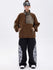 Pull en polaire sherpa synthétique pour femme et pantalon de ski cargo réfléchissant à motif tendance, idéal pour la montagne