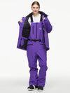 Combinaisons de ski thermiques coupe-vent Arctic Queen Mountain pour femmes avec salopette
