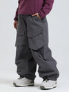 Pantalon de ski ample Gsou Snow Urban Slope pour femme, avec genoux et poches cargo.