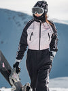 Ensemble salopette et manteau de ski John Snow Nordic Chic taille haute pour femme