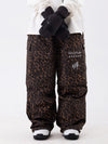 Wild Soul Steeze Shred Master - Pantalon/short cargo ample léopard pour femme, idéal pour la neige.
