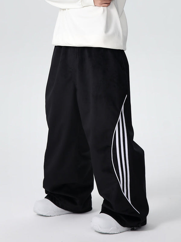 Pantalon de neige ample unisexe oversize en polaire ChillTech Searipe pour homme