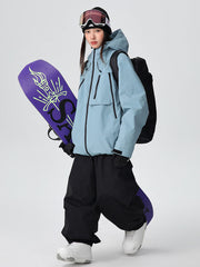 Combinaison de ski Searipe unisexe durable Mountain Pro tout-terrain ample pour femmes