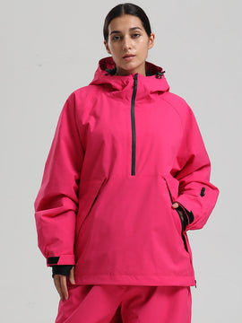 Veste anorak de snowboard Gsou Snow pour femme, résistante et au style urbain.