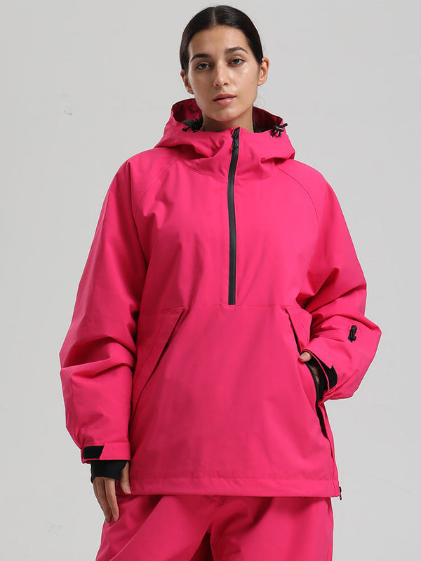 Veste anorak de snowboard Gsou Snow pour femme, résistante et au style urbain.