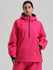 Veste anorak de snowboard Gsou Snow pour femme, résistante et au style urbain.