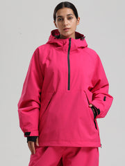Veste anorak de snowboard Gsou Snow pour femme, résistante et au style urbain.
