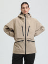 Veste de ski cargo multifonctionnelle Gsou Snow pour femme, résistante et performante.