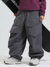 Pantalon de ski ample Gsou Snow Urban Slope pour femme, avec genoux et poches cargo.