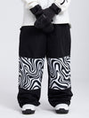 Pantalon de ski cargo ample Freestyle pour homme avec empiècements réfléchissants aux genoux