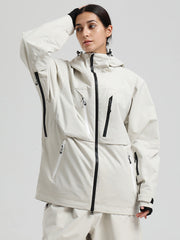 Veste de ski cargo fonctionnelle et résistante Gsou Snow pour femme, idéale pour la montagne et l'hiver.