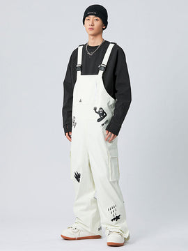 Salopette de snowboard imperméable ample Nandn SnowSlope pour homme
