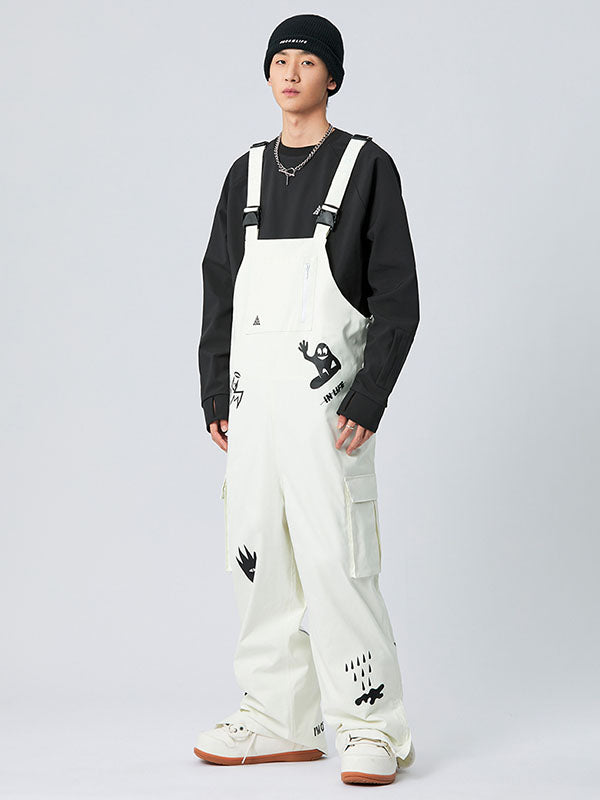Salopette de snowboard imperméable ample Nandn SnowSlope pour homme