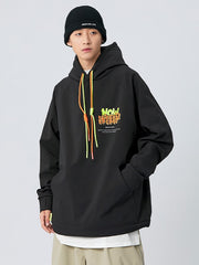 Sweat à capuche ample de snowboard Nandn Mountain Chill Out pour homme